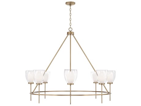 Capital Lighting Joss 8-Light Aged Brass Chandelier