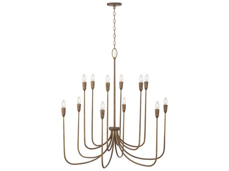 Capital Lighting Marley 12-Light Mystic Bronze Candelabra Chandelier