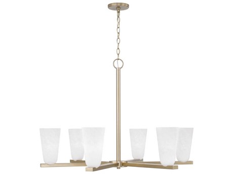 Capital Lighting Romy 6-Light Matte Brass Chandelier