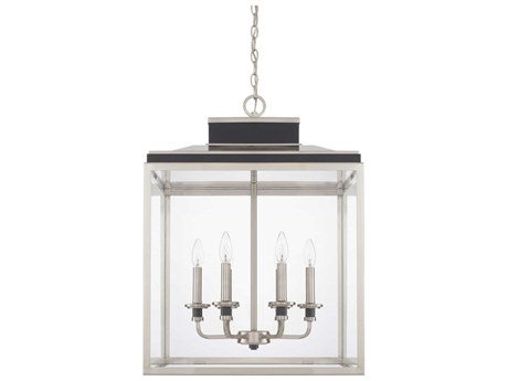 Capital Lighting Tux 6-Light Black Tie Glass Candelabra Chandelier