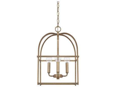 Capital Lighting Aubrey 4-Light Aged Brass Mini Pendant