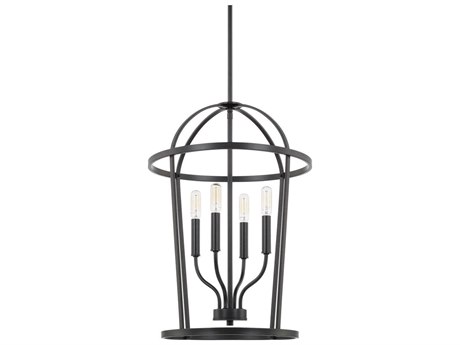 Capital Lighting Greyson 4-Light Matte Black Pendant