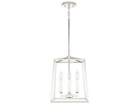 Capital Lighting Thea 4-Light Polished Nickel Candelabra Chandelier