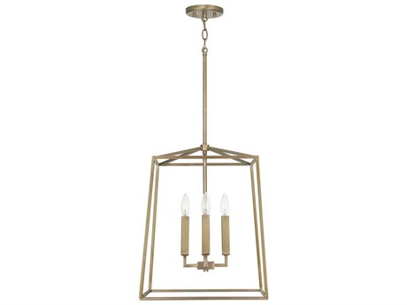 Capital Lighting Thea 4-Light Aged Brass Candelabra Chandelier