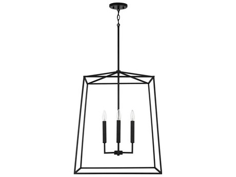 Capital Lighting Thea 4-Light Matte Black Candelabra Chandelier