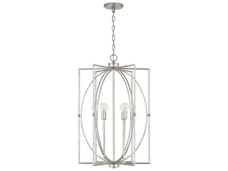 Capital Lighting Oran 6-Light Antique Silver Candelabra Chandelier