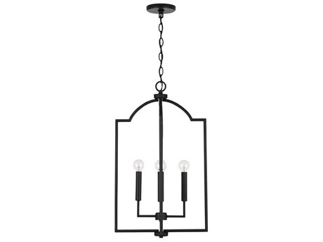 Capital Lighting Carter 4-Light Matte Black Candelabra Chandelier