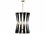 Capital Lighting Bianca 19" 4-Light Bleached Natural Rope Patinaed Brass White Pendant  C2541141NP