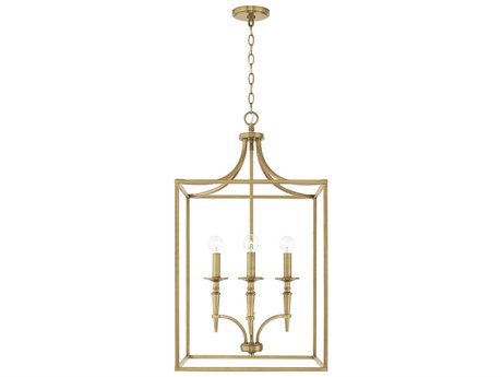 Capital Lighting Abbie 4-Light Aged Brass Pendant