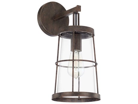 Capital Lighting Beaufort 1-Light Nordic Grey Glass Wall Sconce