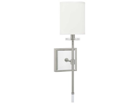 Capital Lighting 1-Light Brushed Nickel Glass Wall Sconce