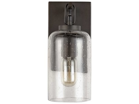 Capital Lighting 1-Light Old Bronze Glass Wall Sconce