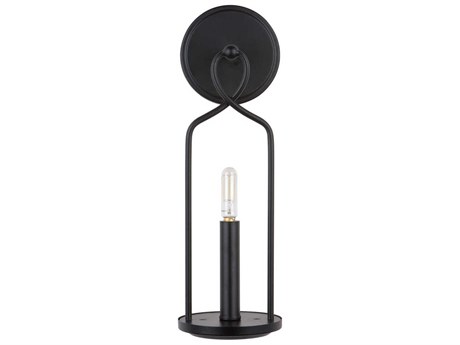 Capital Lighting Sonnet 1-Light Matte Black Wall Sconce