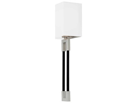 Capital Lighting Bleeker 1-Light Polished Nickel And Black Wall Sconce