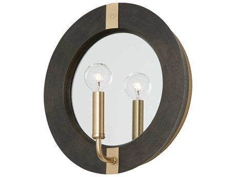 Capital Lighting Finn 1-Light Black Stain Matte Brass Wall Sconce