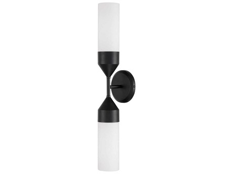 Capital Lighting Devon 2-Light Matte Black Wall Sconce