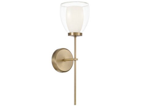 Capital Lighting Joss 1-Light Aged Brass Wall Sconce