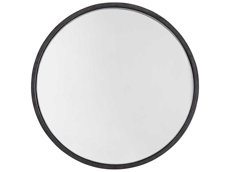 Capital Lighting Carbon Grey and Iron Silk Round Wall Mirror
