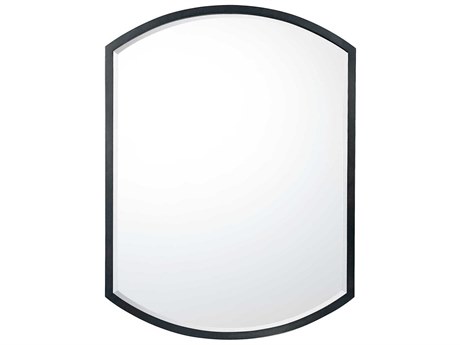 Capital Lighting Matte Black Rectangular Wall Mirror