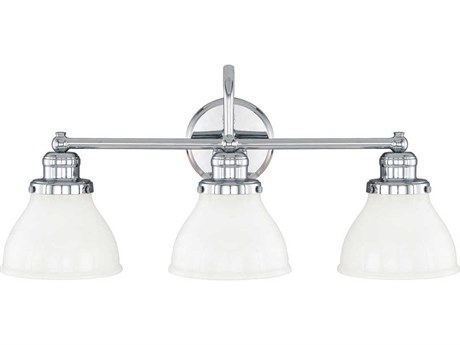 Capital Lighting Baxter 3-Light Chrome Glass Vanity Light