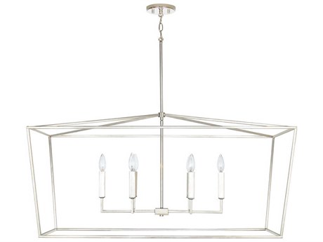 Capital Lighting Thea 6-Light Polished Nickel Lantern Island Pendant