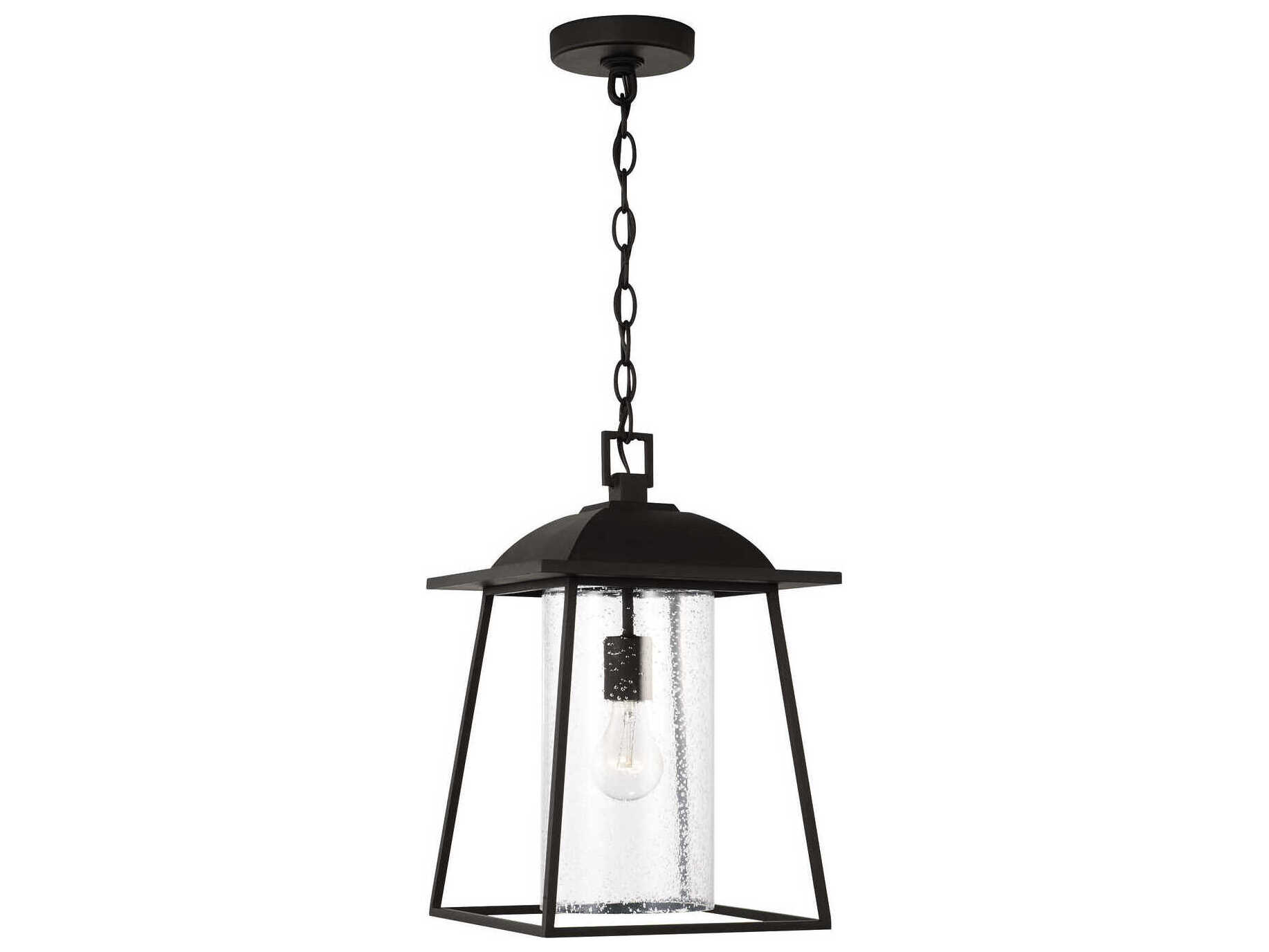 Capital Lighting Durham Black 1light Outdoor Hanging Light C2943614BK