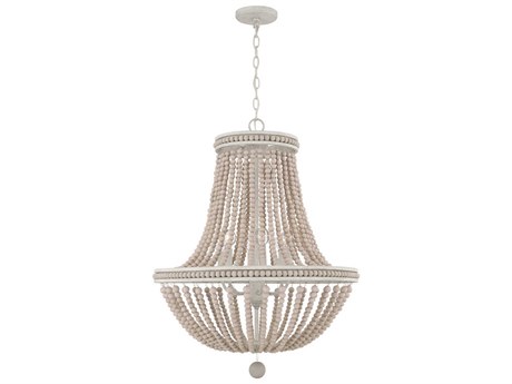 Capital Lighting Handley 6-Light Sand Dollar Brown Candelabra Empire Chandelier