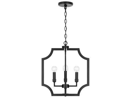 Capital Lighting Courtney 4-Light Matte Black Pendant