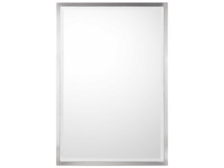 Capital Lighting Brushed Nickel Rectangular Wall Mirror