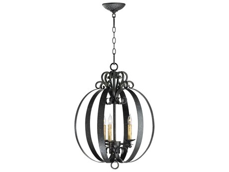 Cyan Design Julian 3-Light Hammered Bronze Traditional Globe Pendant