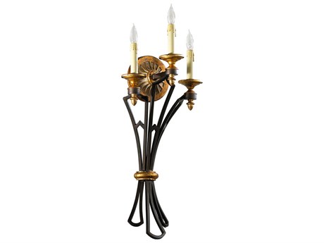 Cyan Design San Giorgio 3-Light Oiled Bronze Traditional Wall Sconce