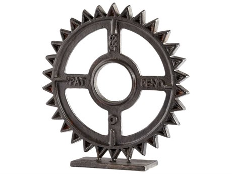 Cyan Design Bronze Gear Sculpture