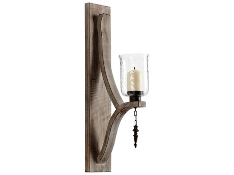 Cyan Design Washed Oak Giorno Candleholder