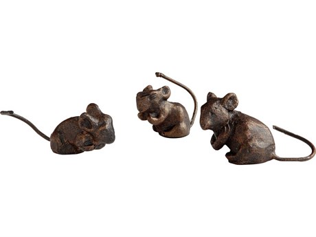Cyan Design Bronze Three Blind Mice Sculpture