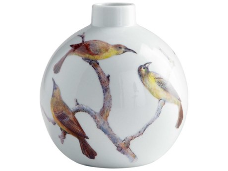 Cyan Design White Aviary Vase