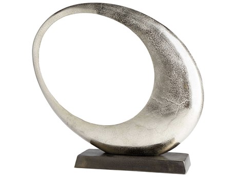 Cyan Design Raw Nickel Clearly Through Sculpture