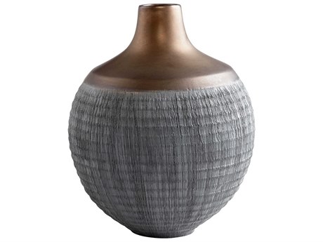 Cyan Design Charcoal Grey Bronze Osiris Vase