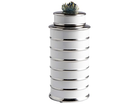 Cyan Design White Tower Container