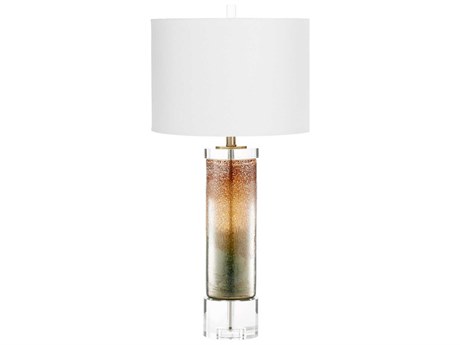 Cyan Design Stardust Lunar Brown Off White Linen Buffet Lamp