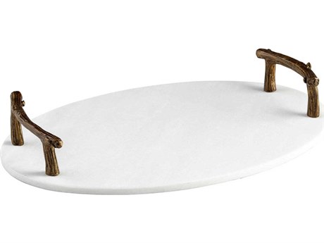 Cyan Design Bronze Marble Woods Serving Tray