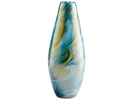Cyan Design Multi Colored Blue Chalcedony Vase