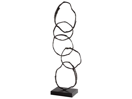 Cyan Design Bronze Inner Circles Sculpture