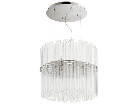 Cyan Design Beaker 12-Light Polished Nickel Cylinder Pendant