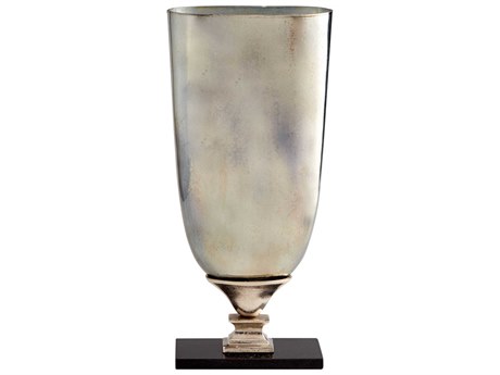 Cyan Design Nickel Verdi Platinum Glass Chalice Vase