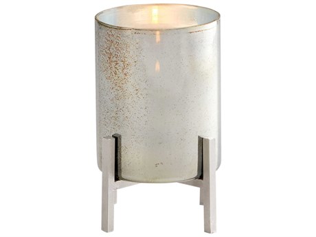 Cyan Design Black Verdi Garnet Glass Basil Candleholder