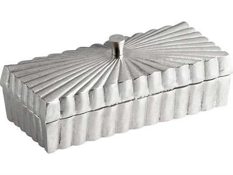 Cyan Design Silver Rectangle Buckingham Container