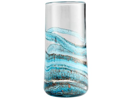 Cyan Design Blue Gold Dust Rogue Vase