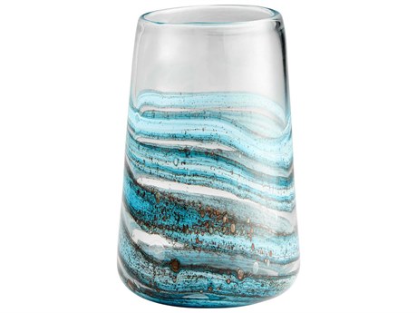 Cyan Design Blue Gold Dust Rogue Vase
