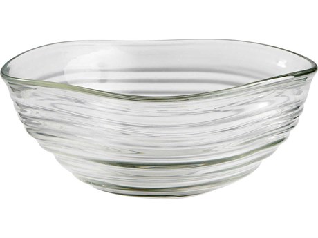 Cyan Design Clear Wavelet Decorative Bowl