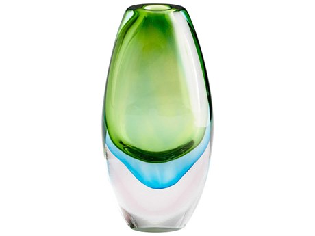 Cyan Design Blue Green Canica Vase
